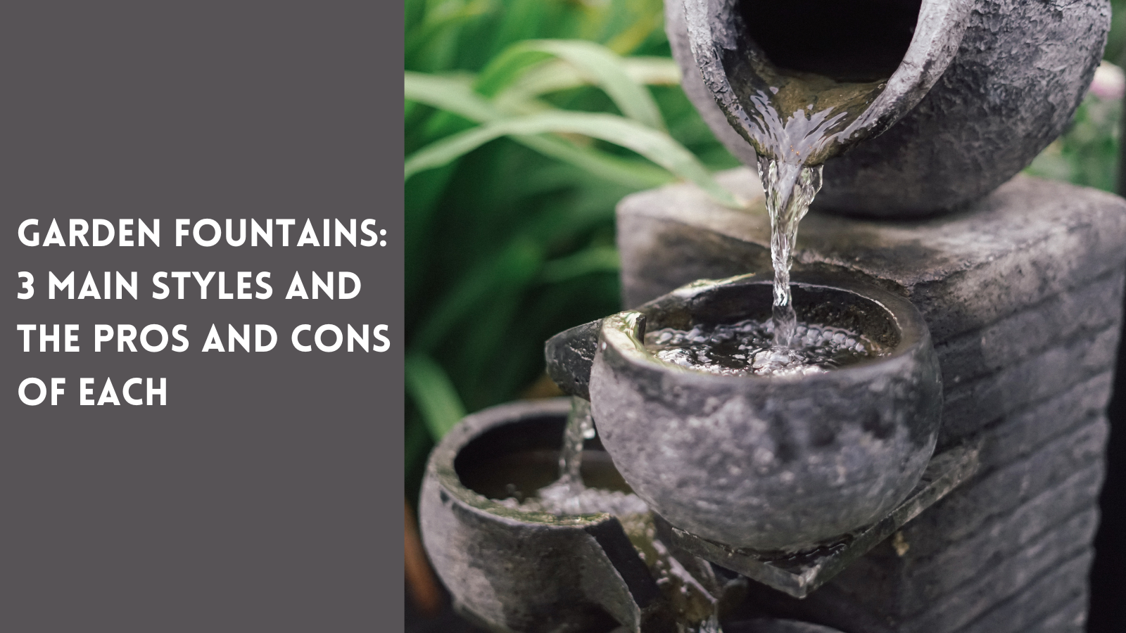 Garden fountains add so much charm, shop for these styles