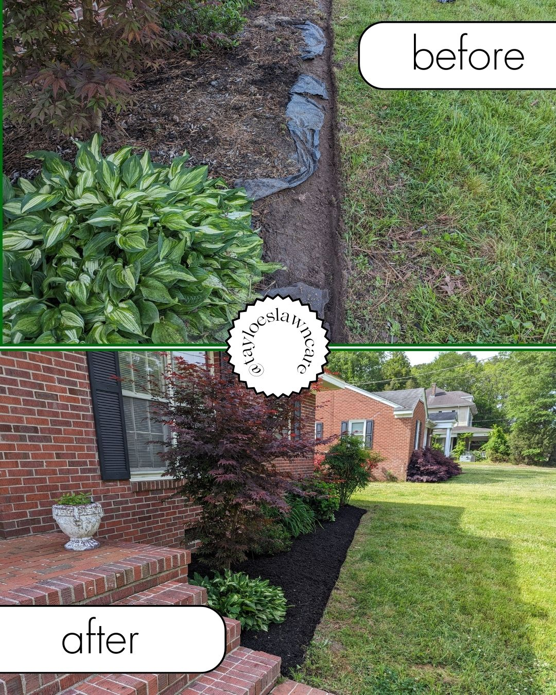 Residential landscaping upgrade