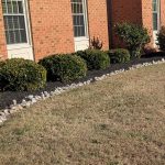 2 cubic yard quantity black mulch installed