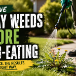 why we spray weeds before weed eating